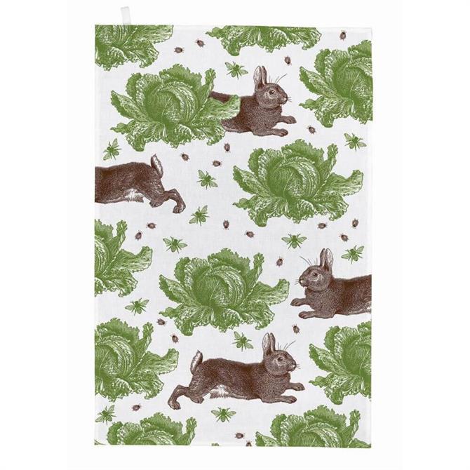 Thornback & Peel Rabbit & Cabbage Tea Towel